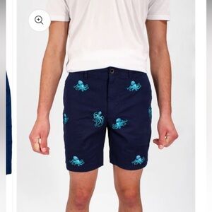 Lords Of Harlech Edward Lux Blue Shorts 34 NWT Preppy Academia Golf Nautical